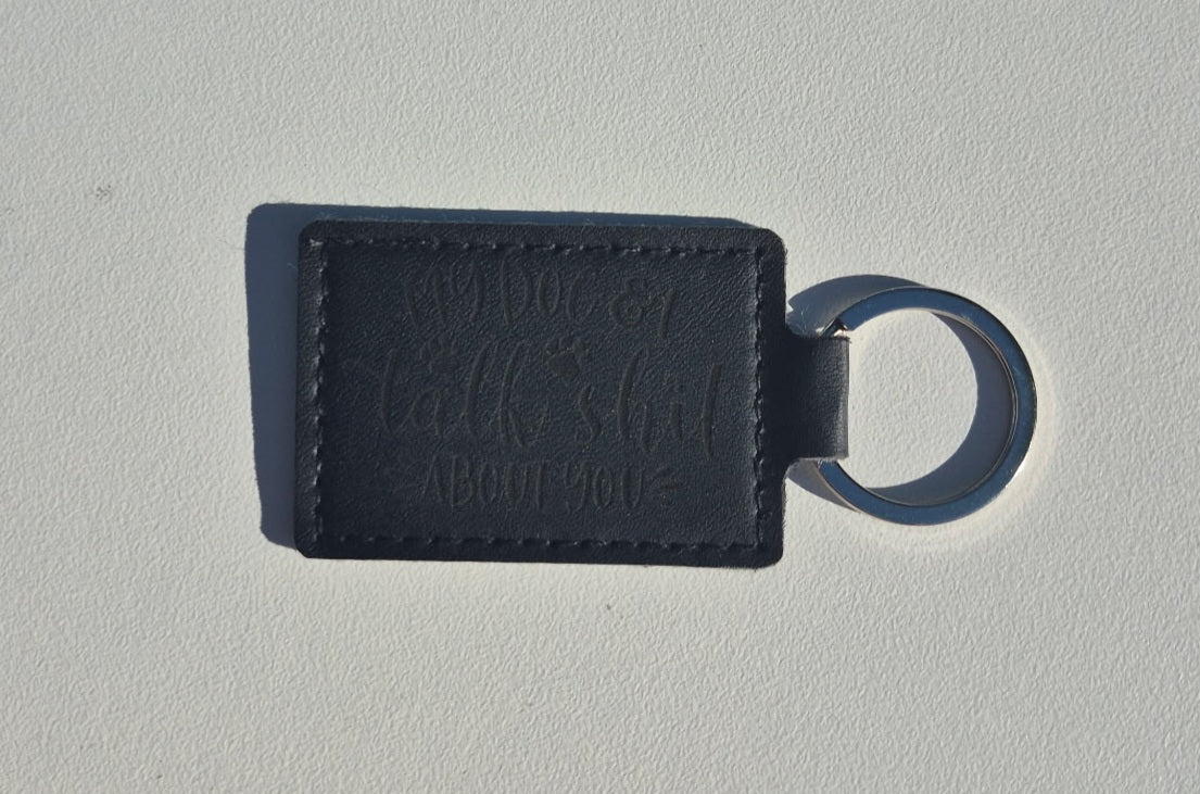 Leather Key Fob - Colored