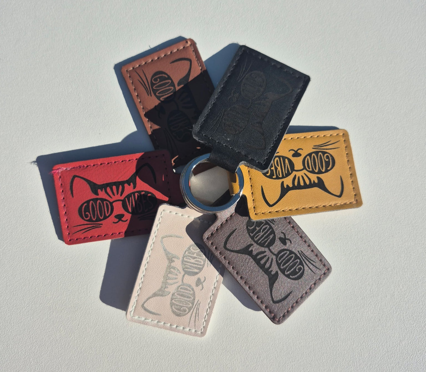Leather Key Fob - Colored