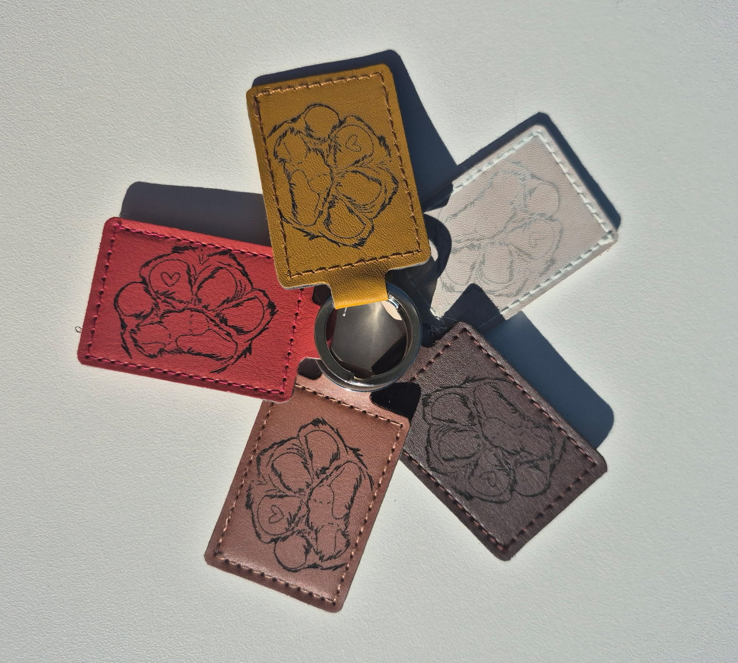 Leather Key Fob - Colored