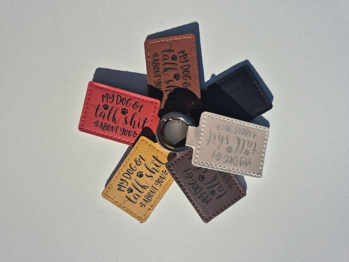 Leather Key Fob - Colored